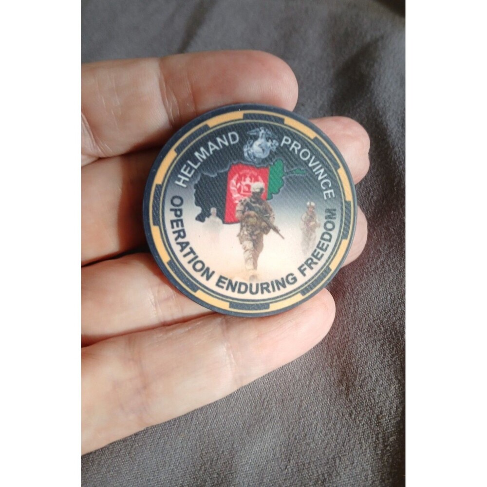 G-BOSS Helmand Province Operation Enduring Freedom Military Challenge Poker Chip